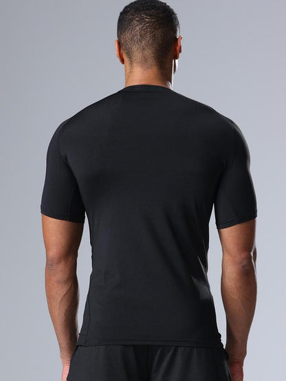 Round Neck Raglan Compression Shirt